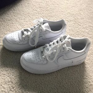 grade school white air force ones